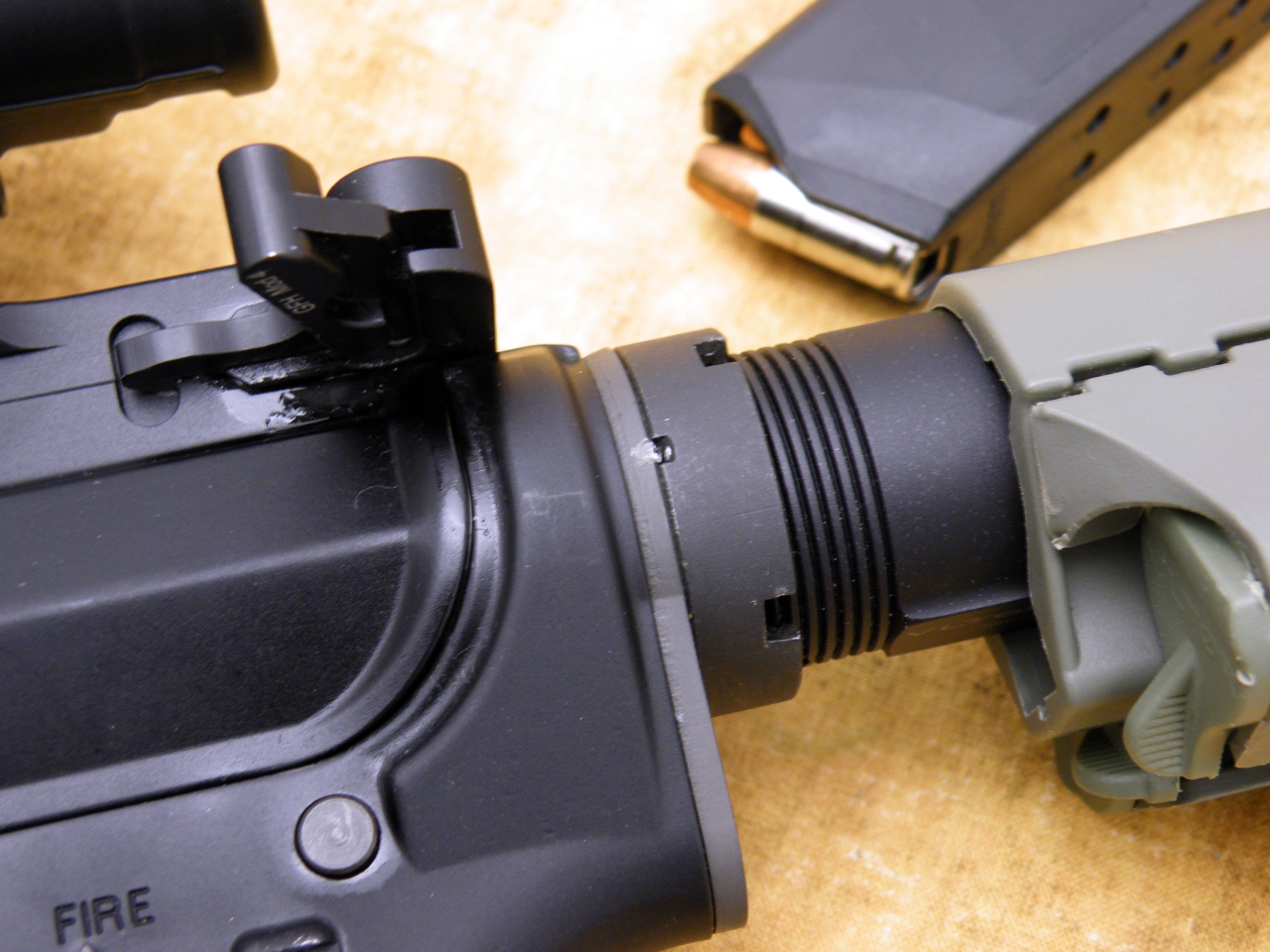 Rifle Ready staked castle nut The New Rifleman