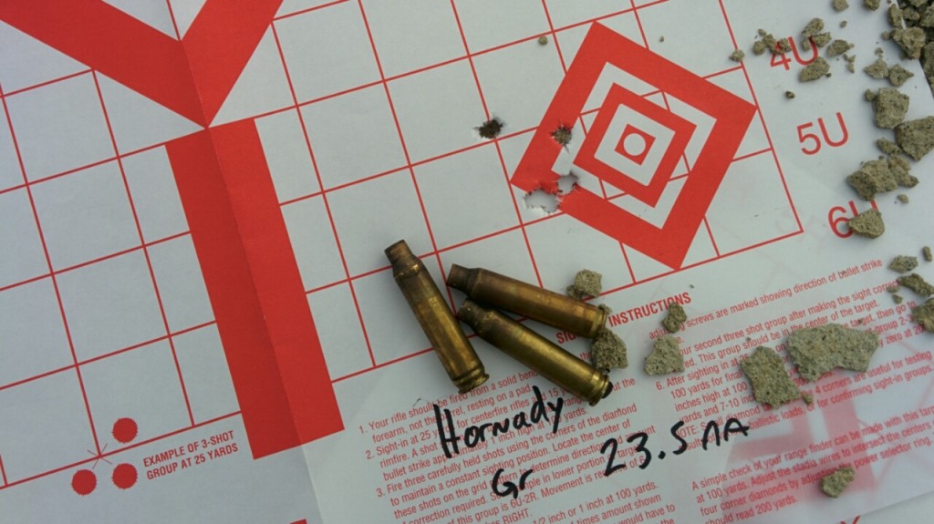 Criterion Barrel with Hornady 55FMJ reloads