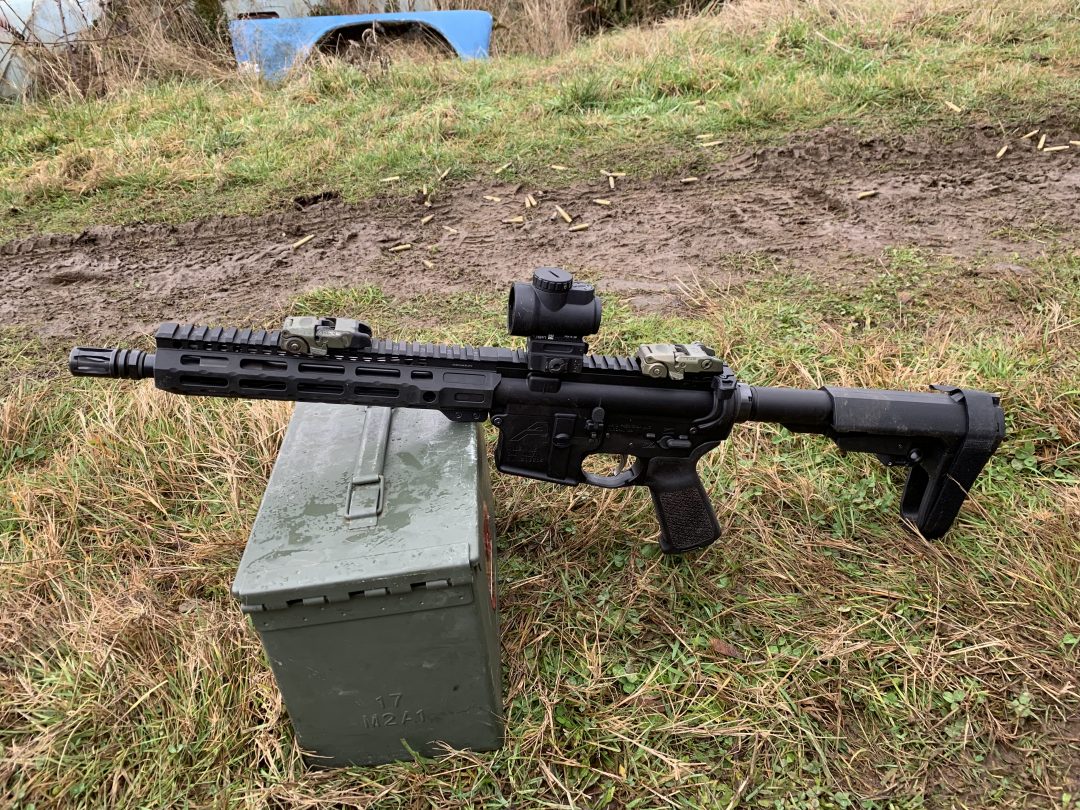 The MRO looks at home on a 10.5 AR pistol