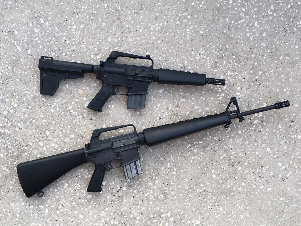 An M16A1 clone and the AR-k as sidekick
