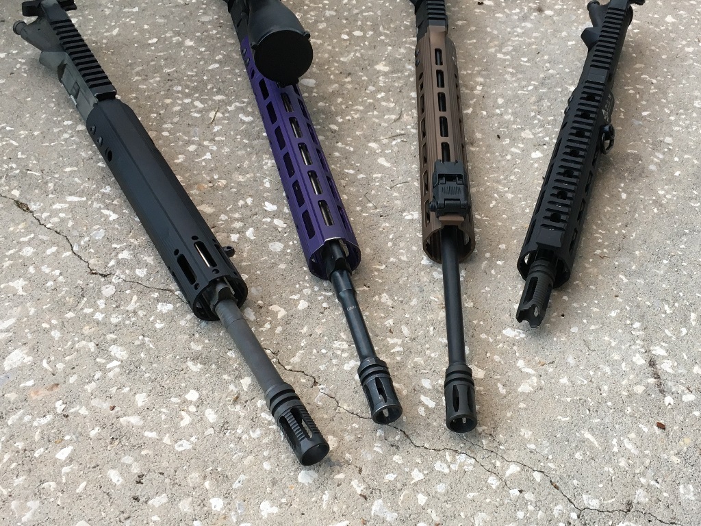 from left to right: V0-E, purple V-1, "Desert Dirt" V-2, and V-3