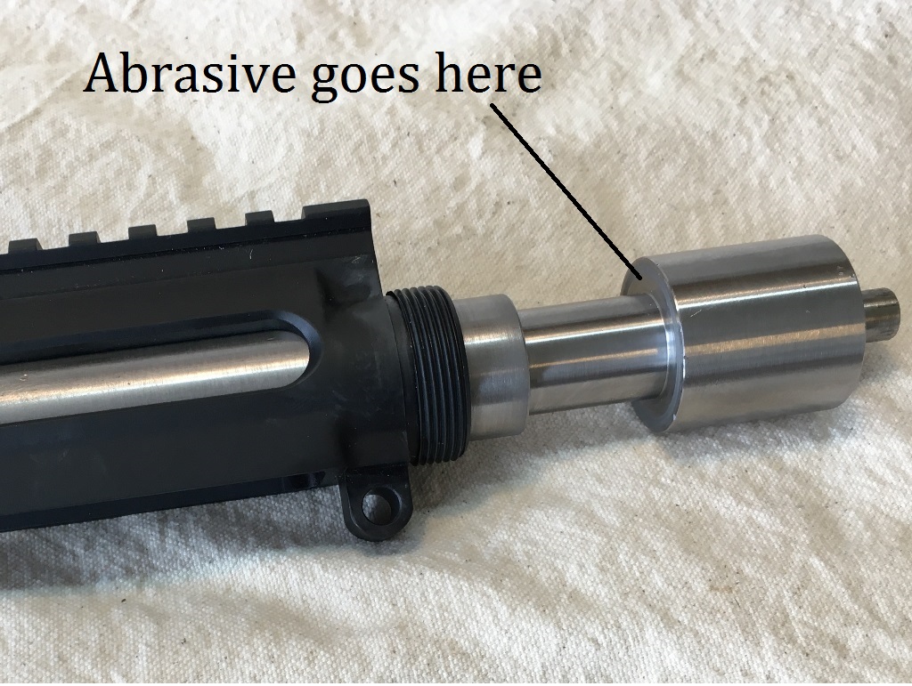 apply a small amount of the lapping compound on the face of the tool as shown