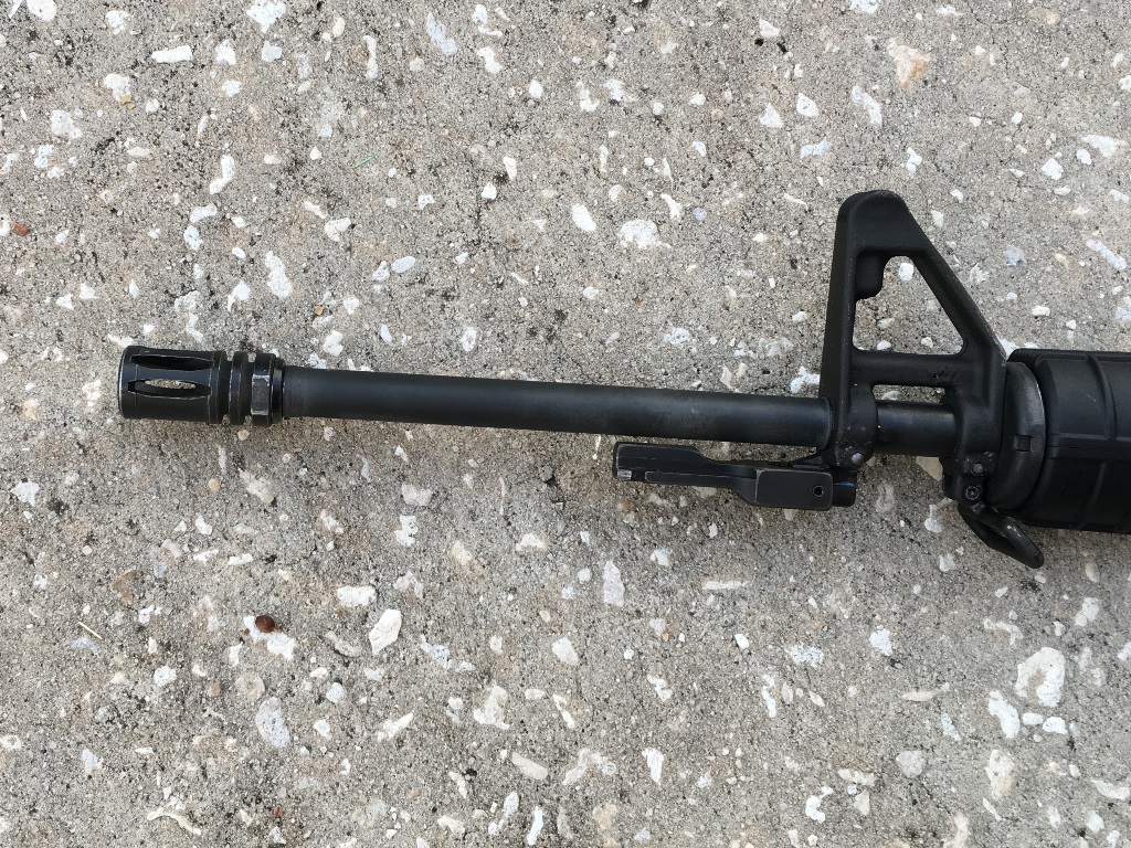 the Triple R solid mount attaches with three set screws and puts the lug at the right location for a 16" carbine gas rifle