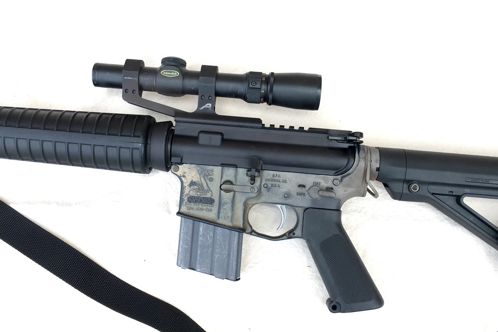 Smooth is simple, simple is good. Optics only carbine with lever-free mount.